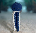 Jellyfish- dark blue & white