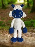 Monster - blue & white